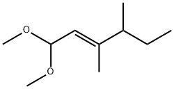 2-Hexenal diethyl acetal, trans Struktur