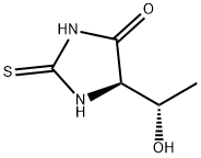 4-Imidazolidinone, 5-(1-hydroxyethyl)-2-thioxo-, [R-(R*,S*)]- (9CI) Struktur