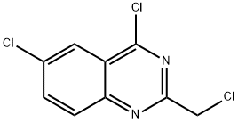 QUINAZOLINE, 4,6-DICHLORO-2-(CHLOROMETHYL)- Struktur