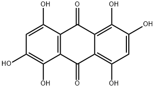 1,2,4,5,6,8-Hexahydroxyanthracene-9,10-dione Struktur