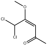 (E)-5,5-Dichloro-4-methoxy-3-penten-2-one Struktur