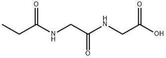 Glycine,  N-(1-oxopropyl)glycyl-  (9CI) Struktur