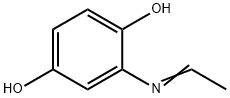 1,4-Benzenediol, 2-(ethylideneamino)- (9CI) Struktur