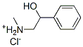 (2-hydroxy-2-phenyl-ethyl)-methyl-azanium chloride Struktur