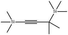 Silane, (3,3-dimethyl-1-propyne-1,3-diyl)bis[trimethyl- Struktur