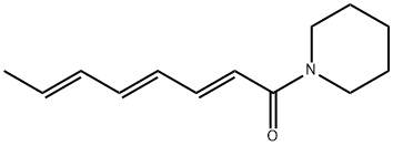 1-[(2E,4E,6E)-1-Oxo-2,4,6-octatrienyl]piperidine Struktur