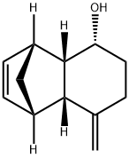 1,4-Methanonaphthalen-5-ol,1,4,4a,5,6,7,8,8a-octahydro-8-methylene-,(1S,4R,4aS,5R,8aR)-(9CI) Struktur