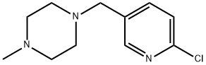 1-[(6-chloropyridin-3-yl)methyl]-4-methylpiperazine Struktur