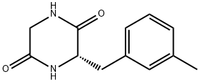 2,5-Piperazinedione, 3-[(3-methylphenyl)methyl]-, (3S)- (9CI) Struktur