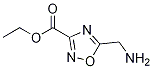 5-Aminomethyl-[1,2,4]oxadiazole-3-carboxylic acid ethyl ester Struktur