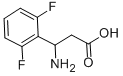 3-AMINO-3-(2,6-DIFLUORO-PHENYL)-PROPIONIC ACID Struktur