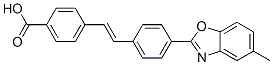 p-[o-[4-(5-methylbenzoxazol-2-yl)phenyl]vinyl]benzoic acid  Struktur