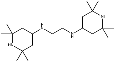 N,N'-bis(2,2,6,6-tetramethyl-4-piperidyl)ethylenediamine Struktur