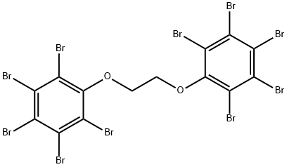 1,1'-[ethane-1,2-diylbisoxy]bis[pentabromobenzene] Struktur