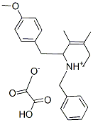 1-benzyl-1,2,5,6-tetrahydro-2-[(4-methoxyphenyl)methyl]-3,4-dimethylpyridinium hydrogen oxalate Struktur