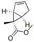 Bicyclo[3.1.0]hex-2-ene-6-carboxylic acid, 6-methyl-, methyl ester, (1alpha,5alpha,6alpha)- Struktur