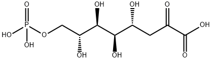 3-Deoxy-D-manno-2-octulosonic acid-8-phosphoric acid Struktur