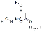 Sodium acetate trihydrate Structure