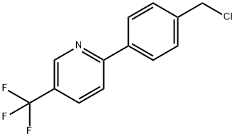 4-[5-(Trifluoromethyl)pyridin-2-yl]benzyl chloride Struktur