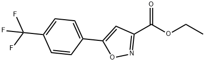 5-(4-TRIFLUOROMETHYLPHENYL)-ISOXAZOLE-3-CARBOXYLIC ACID ETHYL ESTER Struktur