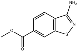 1,2-Benzisothiazole-6-carboxylicacid,3-amino-,methylester(9CI) Struktur