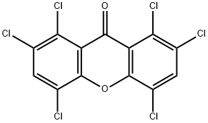 1,2,4,5,7,8-Hexachloro-9H-xanthen-9-one Struktur