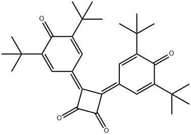 3,4-Bis(3,5-ditert-butyl-4-oxo-2,5-cyclohexadien-1-ylidene)cyclobutane-1,2-dione Struktur