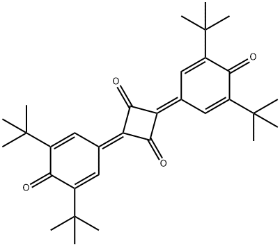 2,4-Bis(3,5-ditert-butyl-4-oxo-2,5-cyclohexadien-1-ylidene)cyclobutane-1,3-dione Struktur