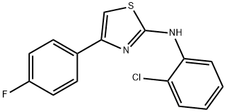 N-(2-chlorophenyl)-4-(4-fluorophenyl)-1,3-thiazol-2-amine Struktur