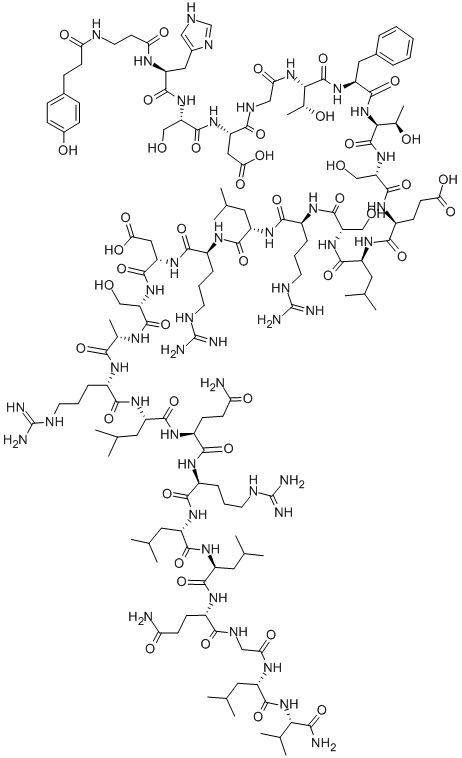 DEAMINO-TYR-BETA-ALA-SECRETIN Struktur