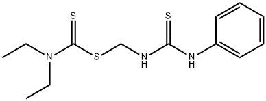 [[(phenylamino)thioxomethyl]amino]methyl diethyldithiocarbamate Struktur