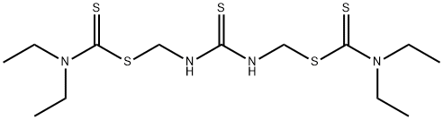 carbonothioylbis(iminomethylene) bis(diethyldithiocarbamate) Struktur