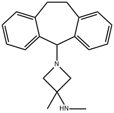 1-[10,11-Dihydro-5H-dibenzo[a,d]cyclohepten-5-yl]-3,N-dimethyl-3-azetidinamine Struktur