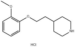 2-Methoxyphenyl 2-(4-piperidinyl)ethyl etherhydrochloride Struktur