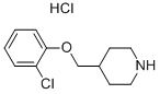 4-[(2-CHLOROPHENOXY)METHYL]PIPERIDINEHYDROCHLORIDE Struktur