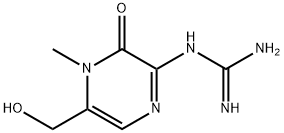 N-(3,4-Dihydro-5-hydroxymethyl-4-methyl-3-oxopyrazin-2-yl)guanidine Struktur