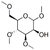 Methyl 3-O,4-O,6-O-trimethyl-α-D-mannopyranoside Struktur