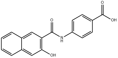 4-[[(3-HYDROXY-2-NAPHTHYL)CARBONYL]AMINO]BENZOIC ACID Struktur