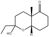 5H-1-Benzopyran-5-one,2-ethyloctahydro-2-hydroxy-4a-methyl-,(4aS,8aS)-(9CI) Struktur