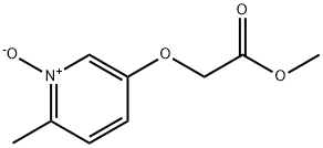 Acetic acid, [(6-methyl-1-oxido-3-pyridinyl)oxy]-, methyl ester (9CI) Struktur