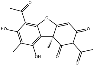 (-)-USNIC ACID Struktur