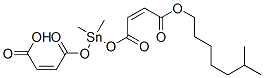 4,4'-[(Dimethylstannylidene)bis(oxy)]bis[(Z)-4-oxo-2-butenoic acid 6-methylheptyl] ester Struktur