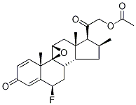 (6α,9β,11β,16α)-21-(Acetyloxy)-9,11-epoxy-6-fluoro-16-methyl-pregna-1,4-diene-3,20-dione Struktur