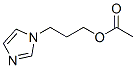 1H-Imidazole-1-propanol,acetate(ester)(9CI) Struktur