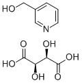 3-HYDROXYMETHYLPYRIDINIUMHYDROGEN-L(+)-TARTARIC ACID SALT Struktur