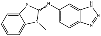 5-[(3-Methylbenzothiazol-2-ylidene)amino]-1H-benzotriazole Struktur