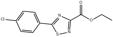 ETHYL 5-(4-CHLOROPHENYL)-1,2,4-THIADIAZOLE-3-CARBOXYLATE Struktur