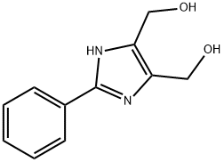 4,5-Dihydroxymethyl-2-phenylimidazole Struktur