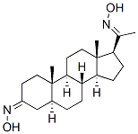 Pregnane-3,20-dione, dioxime, (5.alpha.)- Struktur