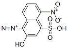 2-hydroxy-5-nitro-4-sulphonaphthalene-1-diazonium Struktur